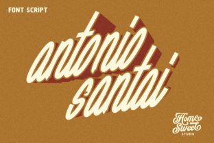A Vintage Font with a Bold Twist: Antonio Santai for Campaign Design