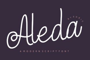 Aleda Handwritten Font for Elegant Craft Projects