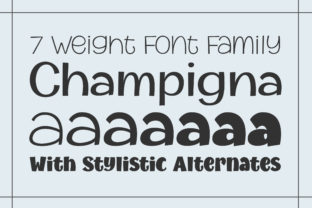 Champigna Family: A Modern Sans Serif for Editorial Design