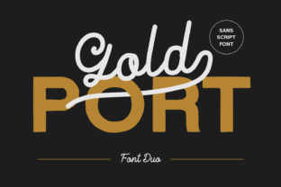 Gold Port: A Stunning Script Handwritten Typeface for Editorial Design