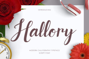 Hallory Script Handwritten Font for Crafters and Designers