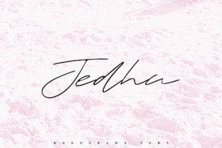 Jedha Typeface: Organic Script Handwritten Fonts for Editorial Design
