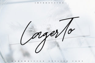 Lagerto Handwritten Font for Authentic Campaign Design