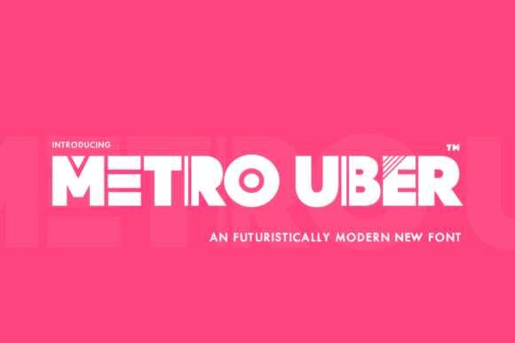 Metro Uber Typeface for Futuristic Web Design
