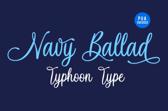 Navy Ballad: The Handwritten Typeface for Polished Brand Identity