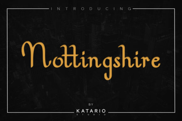 Nottingshire: A Modern Serif Font with Medieval Charm for Digital Design