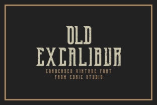 Old Excalibur: The Condensed Vintage Serif Font for Bold Branding