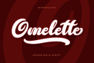Omelette: A Playful Handwritten Font for Creative Crafters