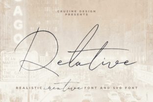 Relative: A Stunning Handwritten Font for Contemporary Craft Projects
