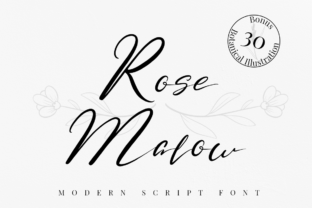 Rose Malow: A Light Handwritten Font for Authentic Branding