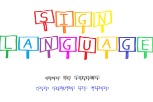 Sign Language Typeface: A Whimsical Decorative Font for Editorial Design